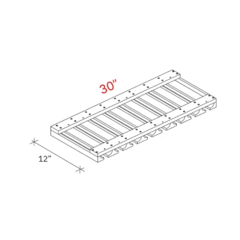 Glass holder width 30Wx12D