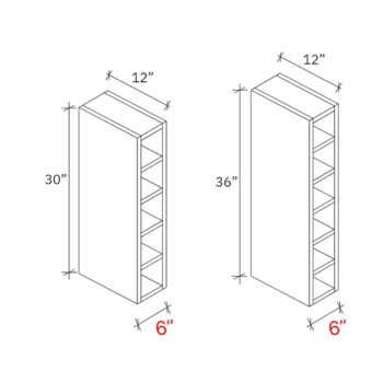 Wine cube cabinet witdth 6w, Height 30h - 36H
