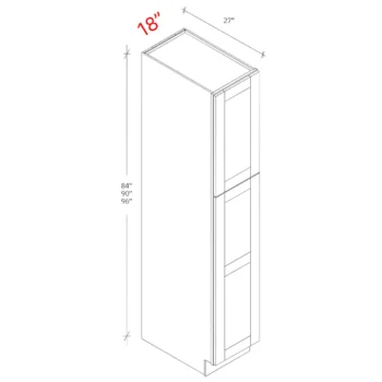 pantry cabinet 2 doors width18W height 84h -96h