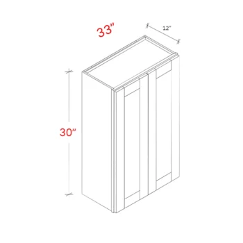 Shaker White 33_w X 30_h Wall Cabinet