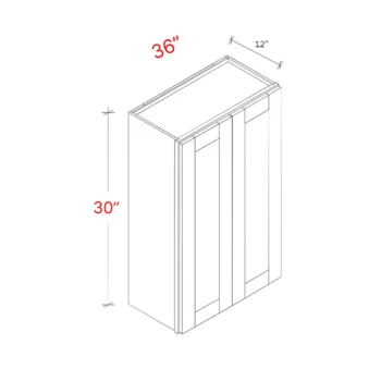 Shaker White 36"w X 30"h Wall Cabinet