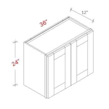Shaker White 36w X 24h Wall Cabinet