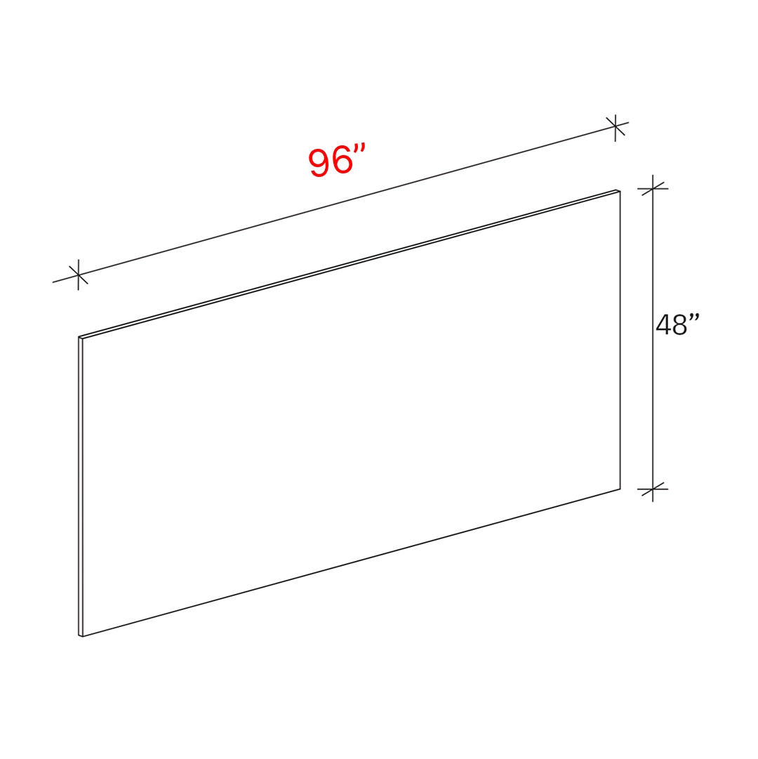 Shaker White 96w X 48h Finished Plywood Panel