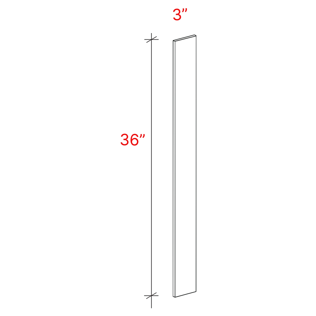 Shaker White Universal Filler 3 X 36