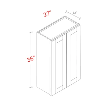 Shaker Grey 27_w X 36_h Wall Cabinet