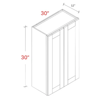 Shaker Grey 30_w X 30_h Wall Cabinet