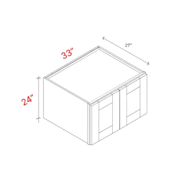 Shaker Grey 33_w X 24_h X 27_d Wall Cabinet