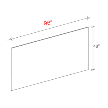 Shaker Natural 96w X 48h X 34 Finished Plywood Panel