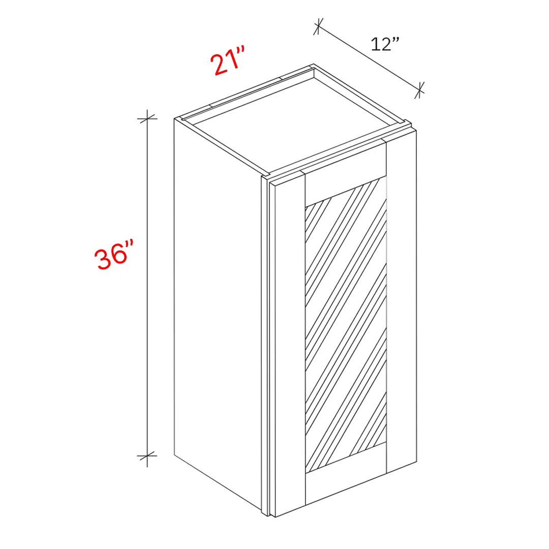 Bevel White 21"w X 36"h Clear Glass Door Wall Cabinet (Matching Interior) 1 Bevel White 21_w X 36_h Clear Glass Door Wall Cabinet (Matching Interior)