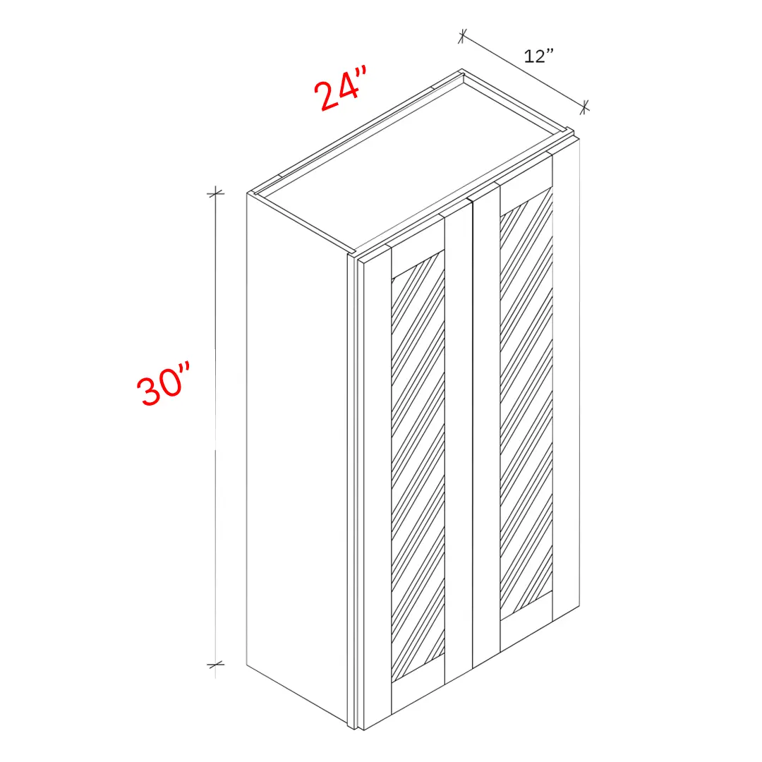 Bevel White 24"w X 30"h Clear Glass Door Wall Cabinet (Matching Interior) 1 Bevel White 24_w X 30_h Clear Glass Door Wall Cabinet (Matching Interior)
