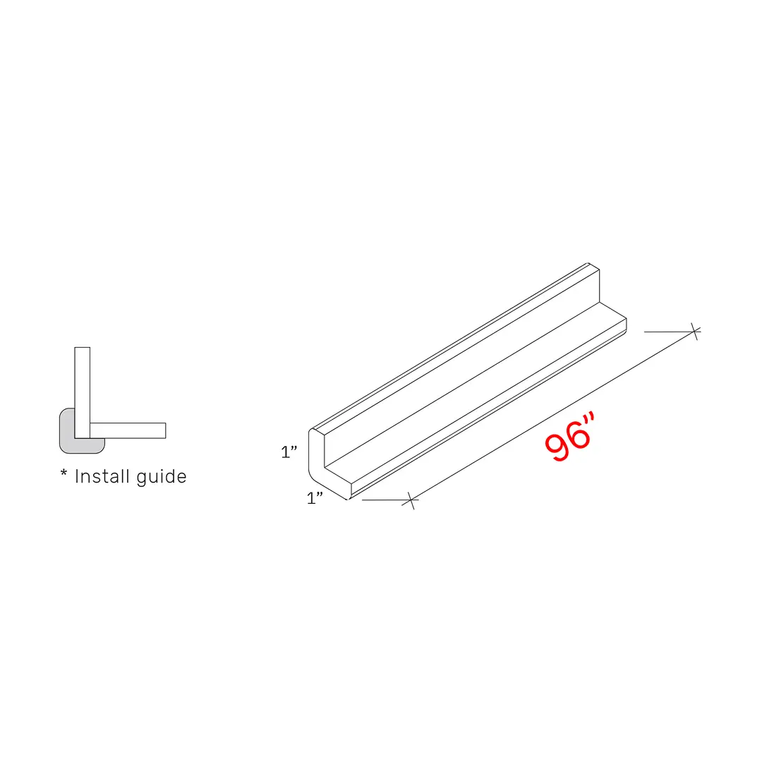 Bevel White 96_w Outside Corner Molding (1)