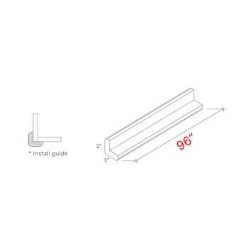 Bevel White 96w Base Board Molding - 5 1 4h