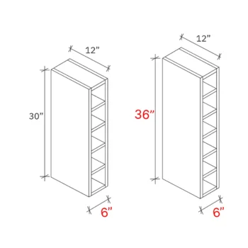 Shaker Driftwood 6_w X 36_h X 12_d Wine Cube
