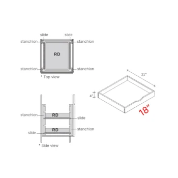 Shaker Natural 18_ Roll Out Tray