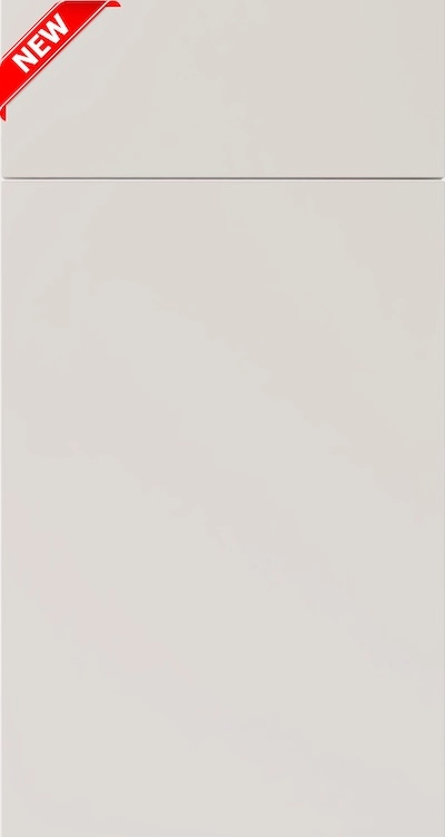 Matte Ivory cabinet door sample, Matte Ivory kitchen cabinets Cleveland Ohio