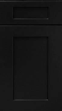 Black Shaker cabinet door front in premium all-plywood construction, Cleveland