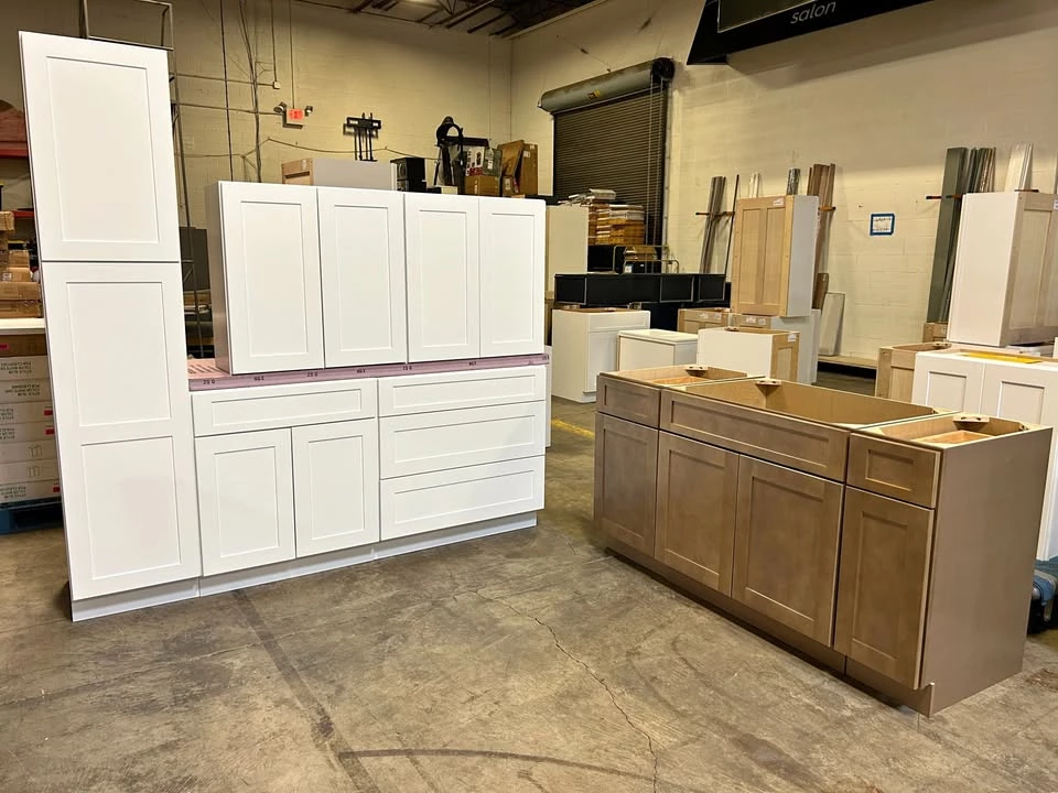 Kitchen cabinet set, direct from warehouse, at the Cleveland warehouse