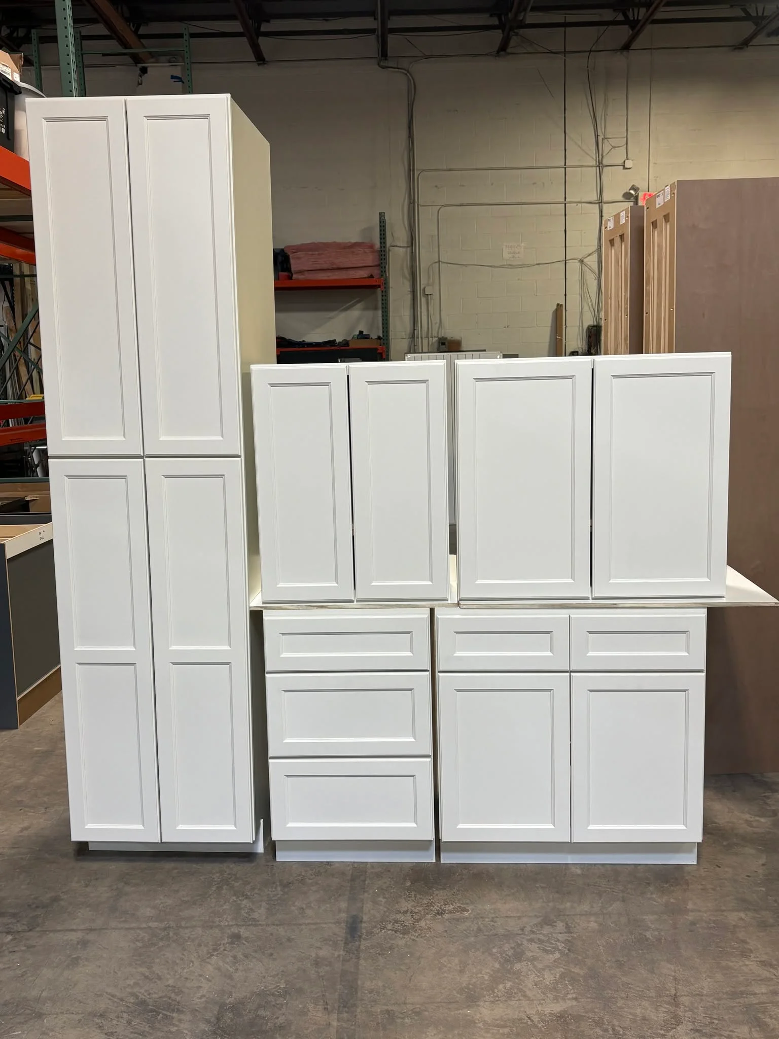 Bevel White cabinet sets for Rocky River Ohio kitchens