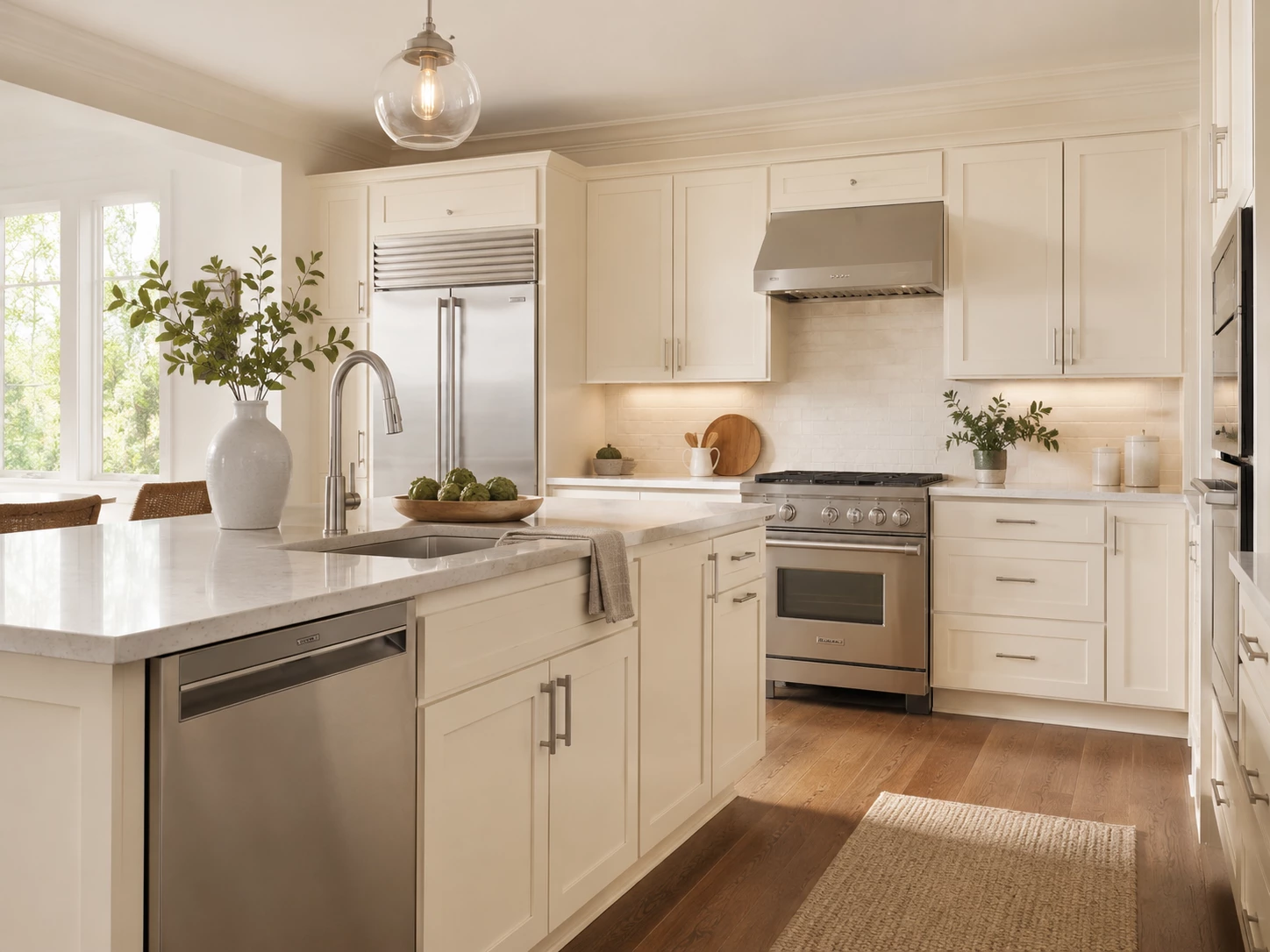 Classic Cream pantry cabinets in a Cleveland, Ohio home