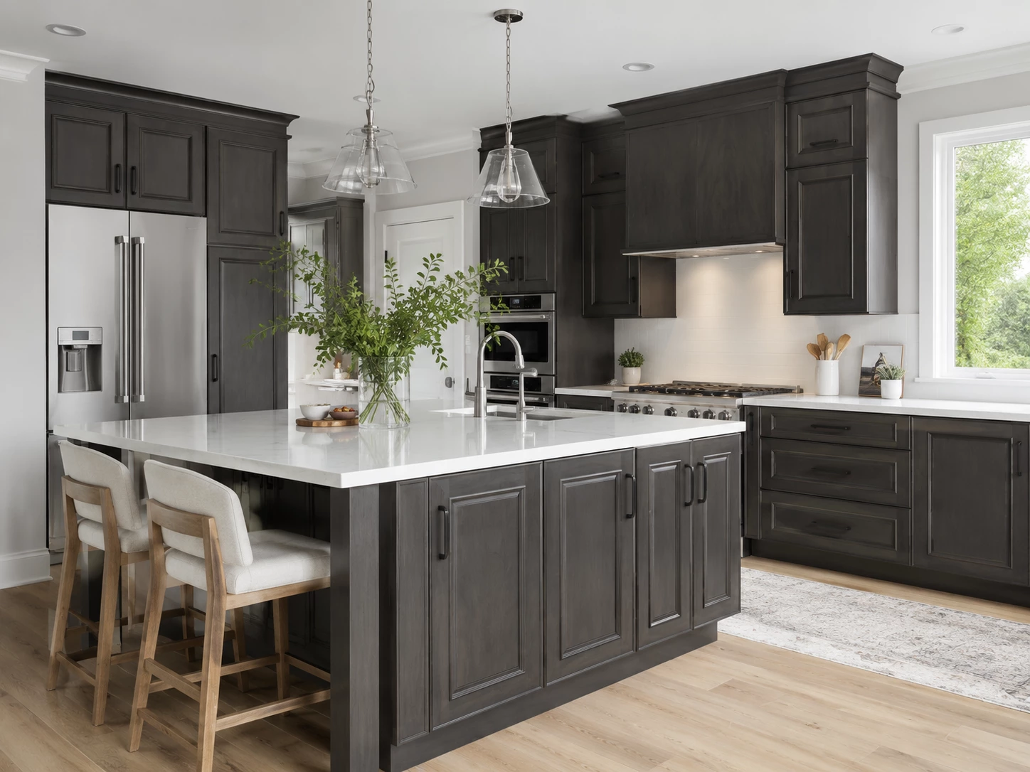 Dark gray RTA kitchen cabinets Cleveland Ohio