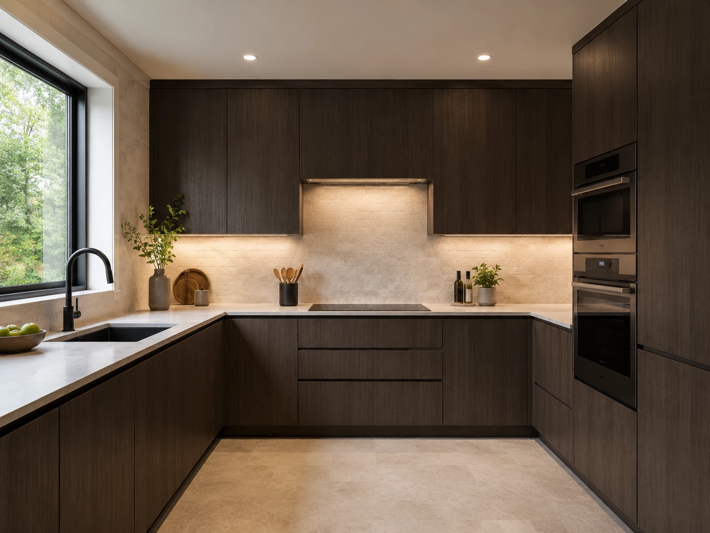 Espresso wood Oak Shade cabinet doors Cleveland Ohio