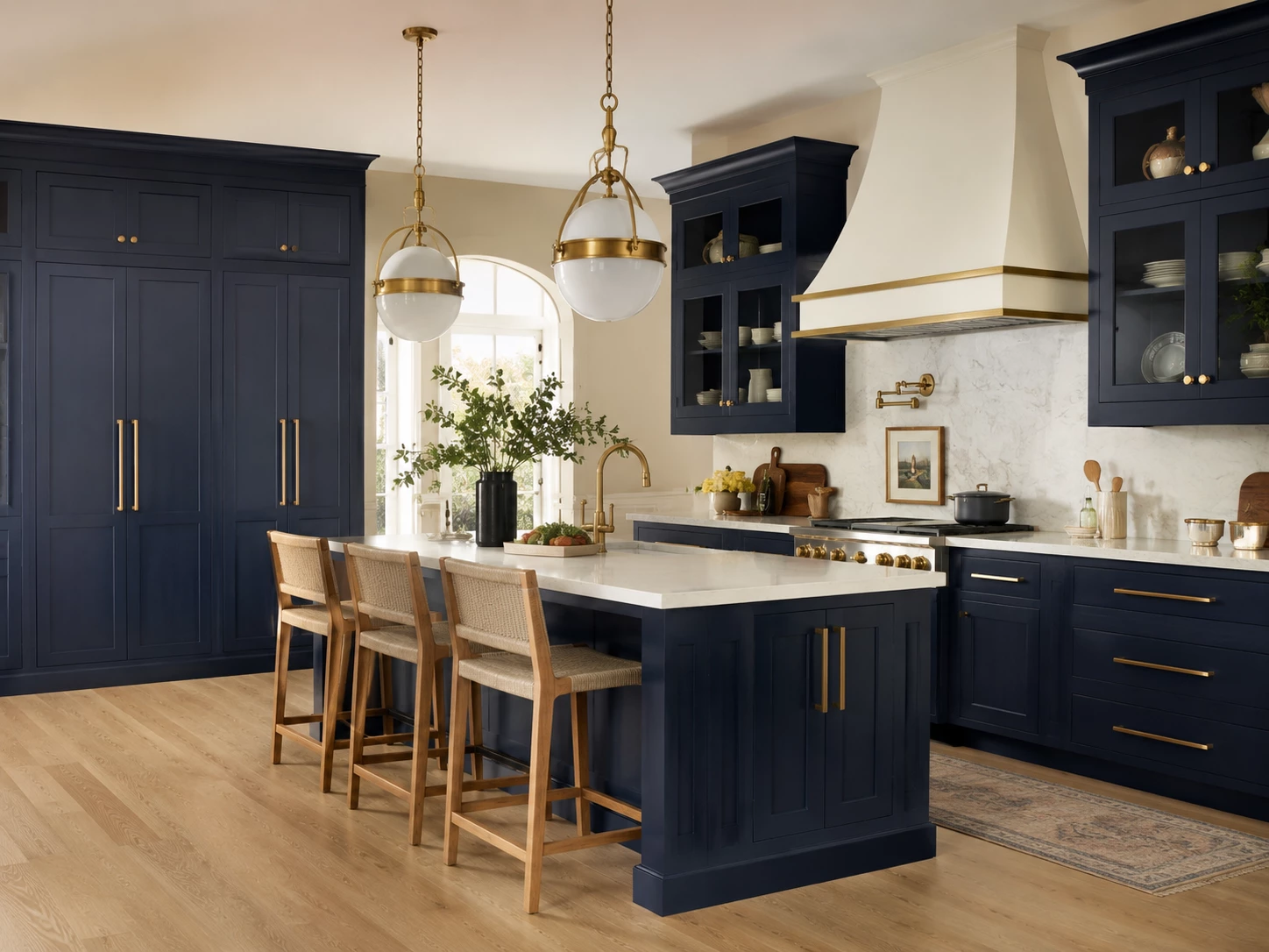 Naval kitchen cabinets installed in a Cleveland Ohio kitchen