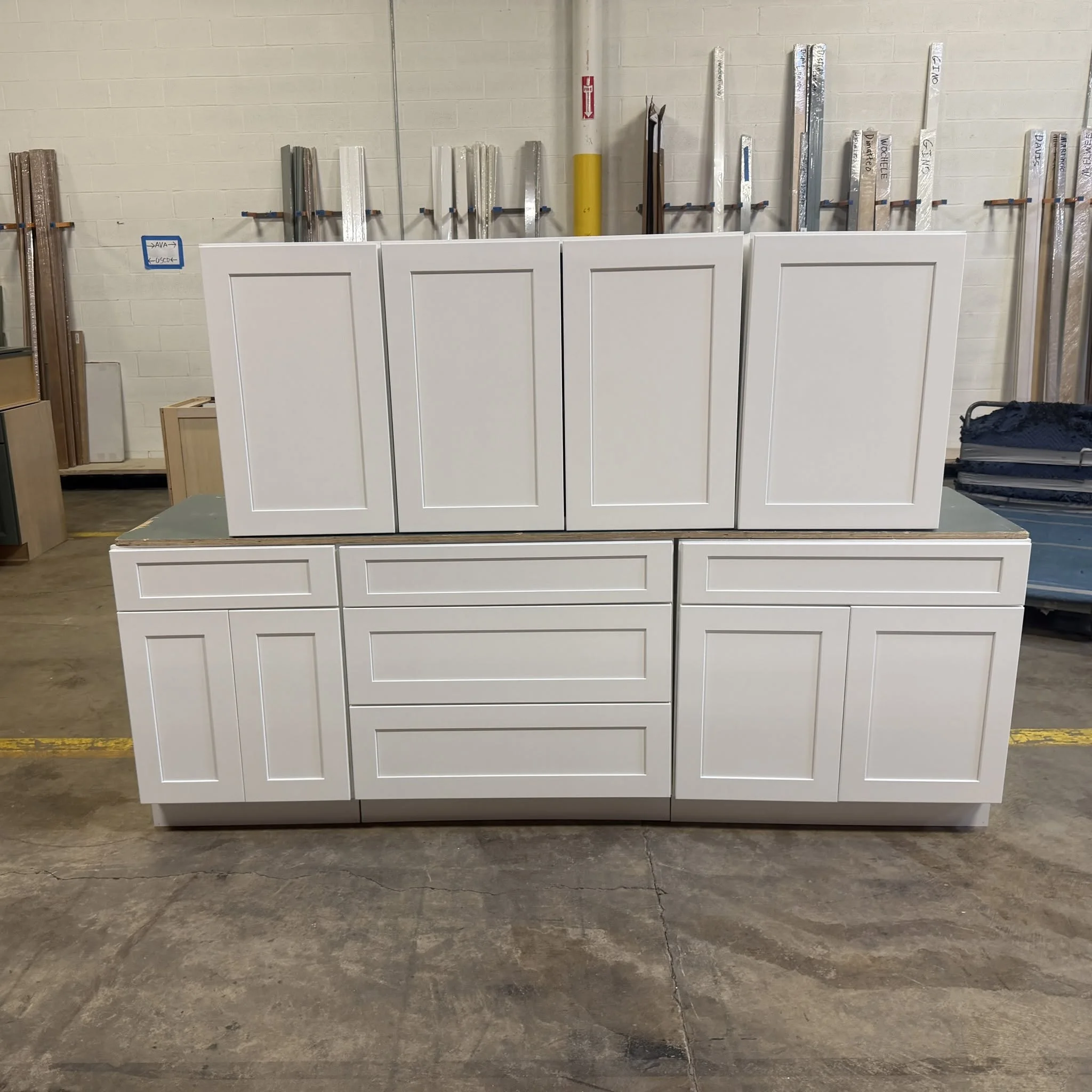 White Shaker kitchen cabinets for a Lakewood Ohio home