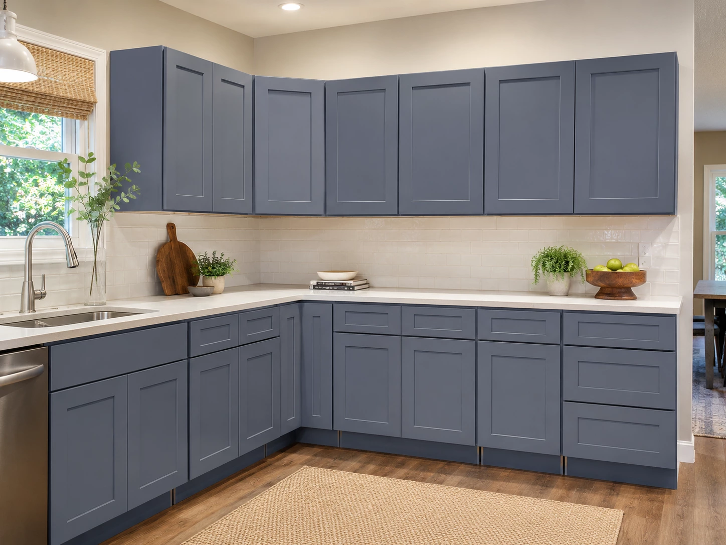 Modern grey RTA kitchen cabinet design in Cleveland, Ohio