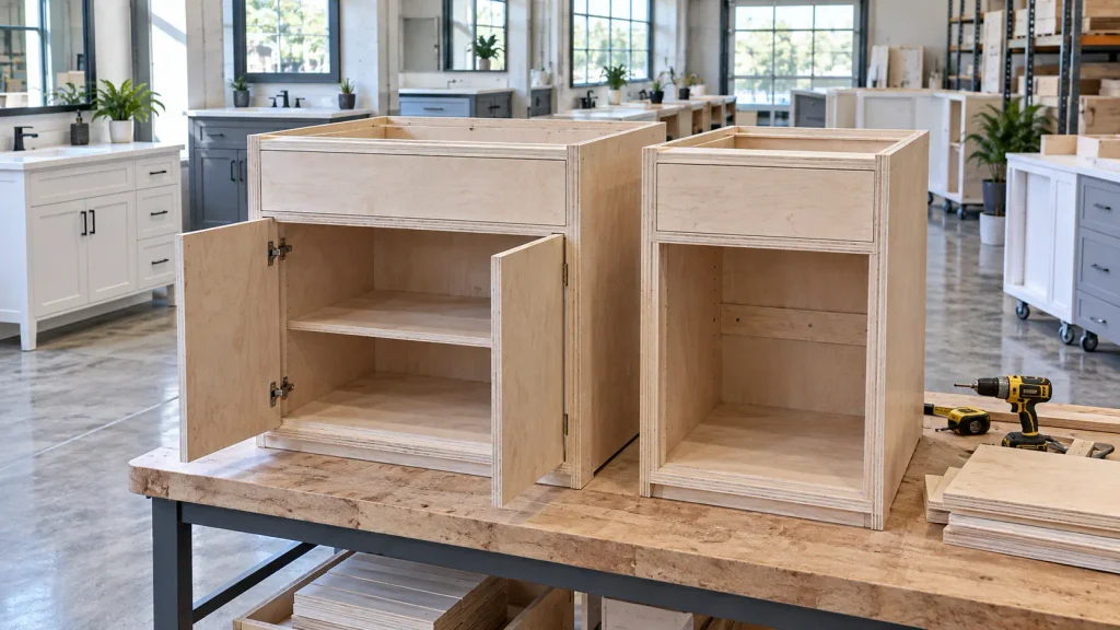 plywood bathroom cabinet construction cleveland ohio