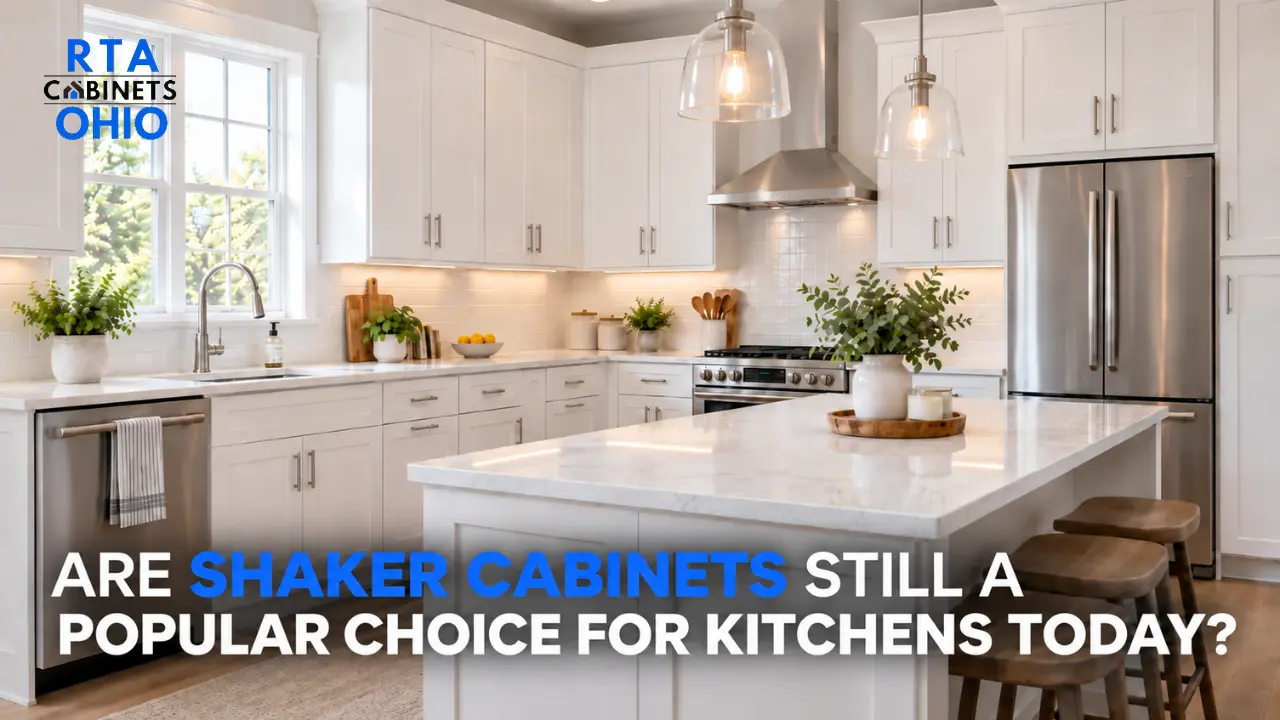 Shaker Cabinets near Parma Heights, Ohio kitchen with White Shaker doors
